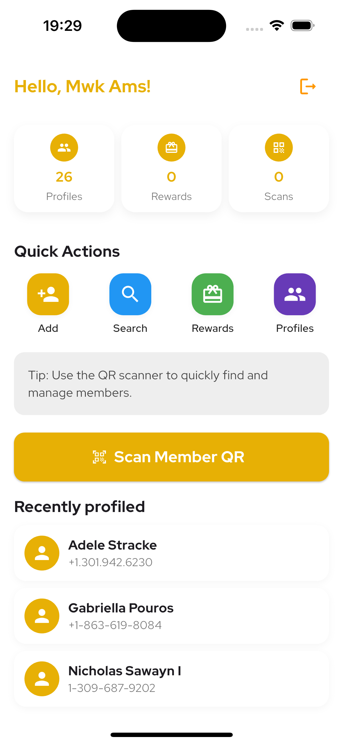 Mobile App Screenshot 1